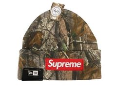 シュプリーム×New Era ボックスロゴビーニー25FW リアルツリー柄