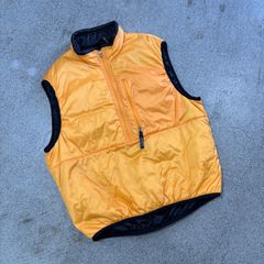 希少97年USA製patagoniaパタゴニア パフボールダウンベストMマンゴー