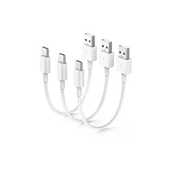 USB Type C ケーブル 短い 20cm/3本 タイプｃケーブル 最大3A 急速充電 持ち運び 高耐久 断線防止 データ転送 usb type c iPhone17/16/15シリーズ、iPad Mini/Pro、Galaxy S10/S9/Note 0