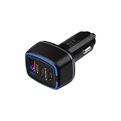 シガーソケット USB-C 3ポート 合計78W カーチャージャー タイプC PD30W&QC18W対応/USB-A&2USB-C/12V-24V車対応 Hootek しがーソケット USB 車 充電器 シガーソケット 急速充電器 iPhone 17/16 0