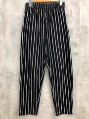 COOKMAN クックマン ストライプ シェフ パンツ sizeM/黒×白 ■■ メンズ