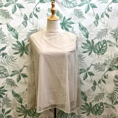 ZZ111 ロペピクニック チュールカットトップス レディース 38 ベージュ