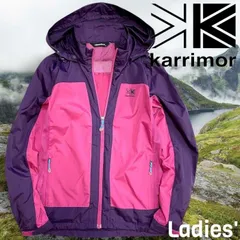 Karrimor カリマー 撥水 ロゴ刺繍 フード付 ジップアップ ウィンドブレーカー マウンテンパーカー ジャケット ブルゾン トレッキング 登山 キャンプ アウトドア スポーツ レディース 1KAJPM5505PL パープルピンク▲010▼00820k15