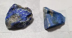 ラピスラズリ 原石 ２個セット 鉱物 標本 鉱石 4ｃｍ