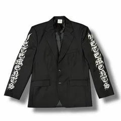 参考上代312400円 VETEMENTS GOTHIC LOGO EMBROIDERED JACKET ゴシックロゴエンブロイダリー テーラードジャケット ヴェトモン UA52JA750B ブラック XS （13197M）のサムネイル