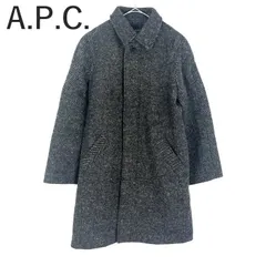 アーペーセー A.P.C. ツイードコート ヘリンボーン 襟付き きれいめ グレー ブラックのサムネイル