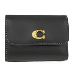 COACH エッセンシャル カードホルダー ウォレット 三つ折り財布 レザー ブラック CZ111