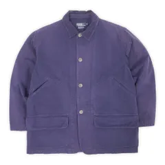 ポロラルフローレン POLO RALPH LAUREN 90s 90年代 フィールドコート ハンティングジャケット フェード ナス紺 PRL USA ヴィンテージ アメリカ 古着 メンズ コート ジャケット ネイビー 紺 M【中古】