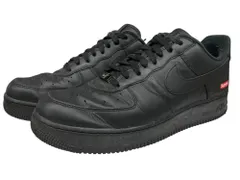 NIKE (ナイキ) Air Force 1 Supreme ローカット スニーカー CU9225-001 28.5cm US10.5 ブラック メンズ/025