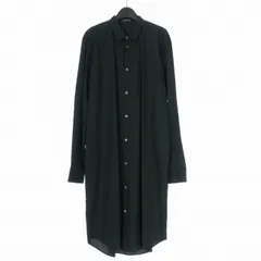 アンドゥムルメステール ANN DEMEULEMEESTER MAURICE STANDARD ENLONGATED SHIRT スタンダードロングシャツ 長袖 50 ブラック 黒 CO00-M-SH18-FA296-099 国内正規のサムネイル
