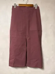 ポケット ウエスト後ろゴム ロング丈スカート