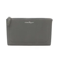 サルヴァトーレフェラガモ Salvatore Ferragamo セカンドバッグ クラッチバッグ 24 0755 カーキ レザー クラッチバッグ メンズ Used Aのサムネイル