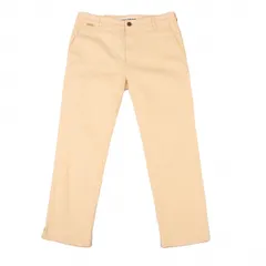 マドモアゼルノンノンMademoiselle NON NON コットンストレッチスリットパンツ ベージュ36Sのサムネイル