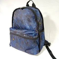 【希少/宇宙柄】レスポートサック リュック ギャラクシー柄 ベタつきなし 逸品 軽量 LeSportsac バックパック