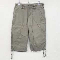 古着 used　NIKE　ナイキ　ハーフパンツ　7分丈パンツ　クロップドパンツ　ジップフライ　グレージュ　Sサイズ