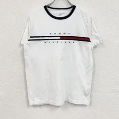 古着 used　TOMMY HILFIGER　トミーヒルフィガー　半袖Tシャツ　白　ホワイト　Lサイズ