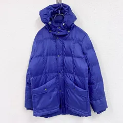 古着 used　DIESEL　ディーゼル　ダウンジャケット　ワッペン　青　ブルー　Mサイズ
