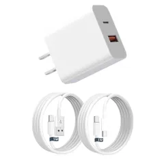 タイプc 充電器 USB Type-C 充電器 PD20W急速充電対応 USB-A & Type-C コンセント式電源アダプター 2ポート搭載 iPhone 17air/pro max/16/15/14/13/SE3 iPad、Android 4b1b2292