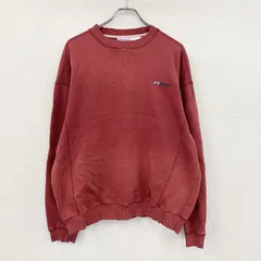古着 used　Reebok　リーボック　スウェット/トレーナー　前V　赤　レッド　XLサイズ