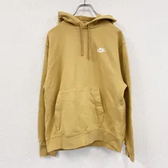 古着 used　NIKE　ナイキ　スウェットパーカー/フーディー　スウッシュ　黄色　イエロー　Mサイズ