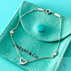 美品 TIFFANY ティファニー ラージ オープンハート 6連 ブレスレット