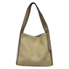 Kate spade(ケイトスペード) トートバッグ ノット カラーブロック ラージ ショルダーバッグ K4385 ベージュ×ライトブラウン×白 レザー