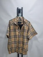 BURBERRY バーバリー アノラック（アノラック） ウィンドブレーカー 半袖 ポリエステルシェル ジャケット ノヴァチェック ベージュ S