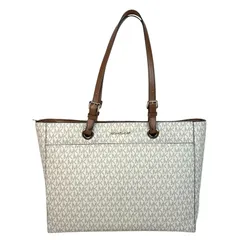 【MICHAEL KORS】マイケルコース JET SET TRAVEL トートバッグベージュ ブラウン ショルダーバッグ トートバッグ 総柄 レディース 【中古品】 USED-B 【9304】