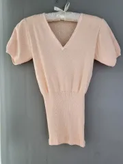 ヴィンテージ ブラッシュ ピンク スリーブレス