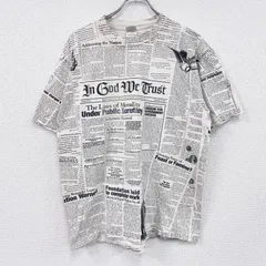 古着 used　00s　GILDAN　ギルダン　半袖プリントTシャツ　ヴィンテージ　総柄　白　ホワイト　Lサイズ