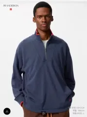 UNIQLO ユニクロ JW Kinloch Anderson(キンロックアンダーソン) ジップアップ スウェット ネイビー L