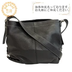 COACH コーチ F15064  レザー ショルダーバッグ ブラック レディース
