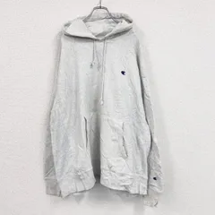 古着 used　Champion　チャンピオン　リバースウィーブ　スウェットパーカー/フーディー　霜降りグレー　2XLサイズ