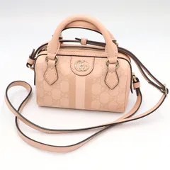 【美品】グッチ GUCCI ピンク GGスプリーム GG オフィディア 2WAYミニバッグ 781490 レディース 【yy】【中古】4000001801004322