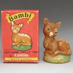 40％off！　ディズニー　バンビ　ヴィンテージ石鹸　Cussons社　イギリス　1960年代　★レア★　BA00098のサムネイル