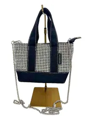 【中古】ALEXANDER WANG アレキサンダーワン　トート クリスタル　ミニトートバッグ　斜め掛けチェーンバッグ　black＿s25＿セルモアから出品＿s-0236-r25