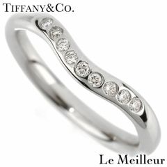 TIFFANY&Co. ティファニー Pt950 カーブドバンドリング 10号 - メルカリ