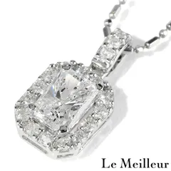 【新品仕上済】 ダイヤモンド 0.91ct 0.35ct ホワイトゴールド K18WG ペンダントトップ 46.0cm レディース 返品OK