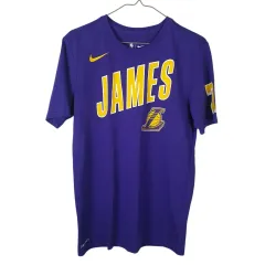 NIKE NBA LA Lakers LeBron James 半袖T S PURPLE 状態