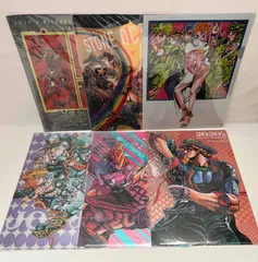 ジョジョの奇妙な冒険   A4クリアファイル  6種セット「荒木飛呂彦原画展 JOJO -冒険の波紋-」