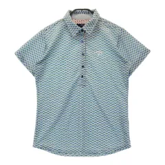 サイズ：L CALLAWAY キャロウェイ  ロゴ刺繍入り 半袖ポロシャツ 帽子柄 グリーン系 [240101655594] ゴルフウェア レディース ストスト