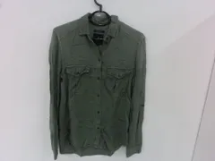 【TAKA71-84】◇AmericanEagleOutfitters アメリカンイーグルアウトフィッターズ ヴィンテージフィットドレスシャツ カーキグリーン系のサムネイル