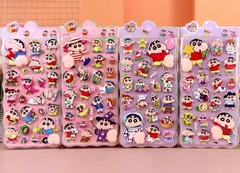 クレヨンしんちゃん 4枚セットB・お尻シール ボンボンシール しんのすけ ドロップシール ぷくぷくシール ステッカー