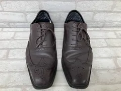 REGAL 32PR BE リーガル 防水ビジネスシューズ ウィングチップ メンズ ダークブラウン 25.5cm レザー ビジネス