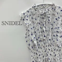 SNIDEL スナイデル Sustainable 20周年 プリントワンピース SWFO252004 花柄 サイズ1 ※インナー欠品 2025年春夏コレクション レディース _247021