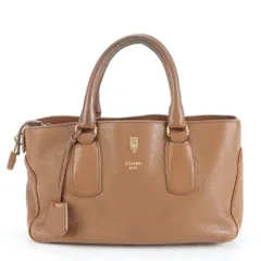 美品 セリーヌ ニューブギー レザー トート バッグ 肩掛け ショルダー ハンド ブラウン 茶色 レディース RRE CS33-9【中古】