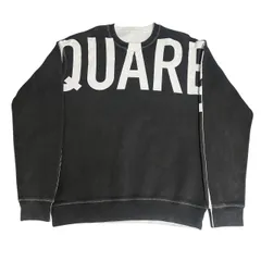 DSQUARED2 ビッグロゴ スウェット モノトーン クルーネック L