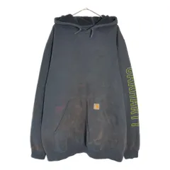 Carhartt カーハート スウェットパーカー ネイビー(メンズ XL)中古 古着 X6673