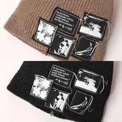 CA4LA AndyWarhol PATCH KNIT CAP 和紙素材春夏ビーニー26ss