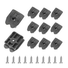 【数量限定】ツールブラケット ユーティリティ定規落下防止 ネジ付き オス金具 卷尺金具 セフホルダー ビス付属 コンベックス 10個セット スケールホルダー